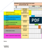 Cronograma de Ejecución Del Proyecto de Grado