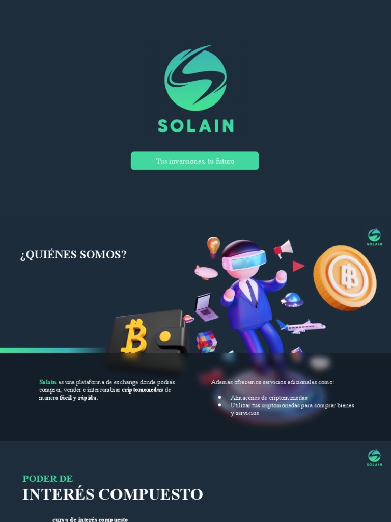Cómo operar en Solain Exchange | PDF | Criptomoneda | Interés compuesto