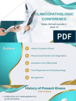 Clinicopathologic Conference: Tejada, Michael Leonelle A. Block 10