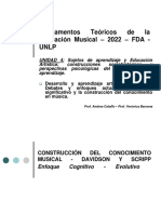 Tercera Parte DT 4 - 3 - Marcos Explicativos... Davidson - Scripp Construcción Conocimiento Artístico - Musical