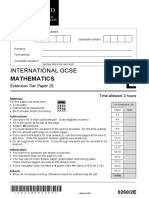 9260 2e Question Paper 2 International Gcse Mathematics Ext Jun22