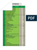 Listado de Valores