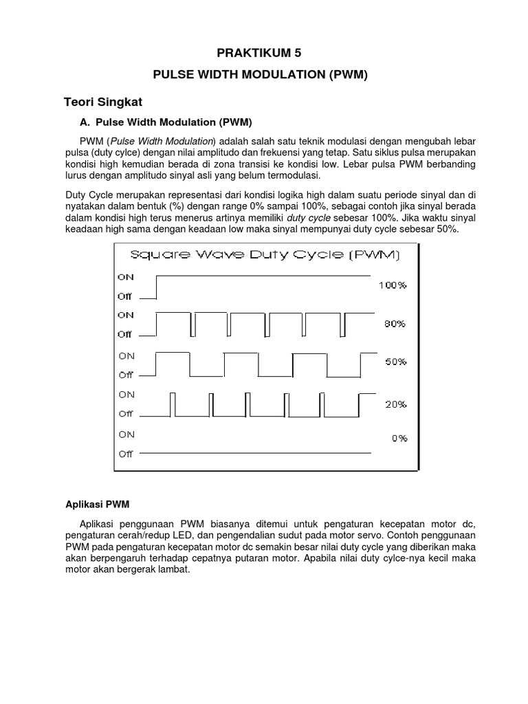 Praktikum Modul PWM pada Arduino | PDF | Komputer | Teknologi & Rekayasa