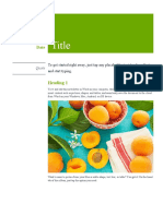 Newsletter Template PDF