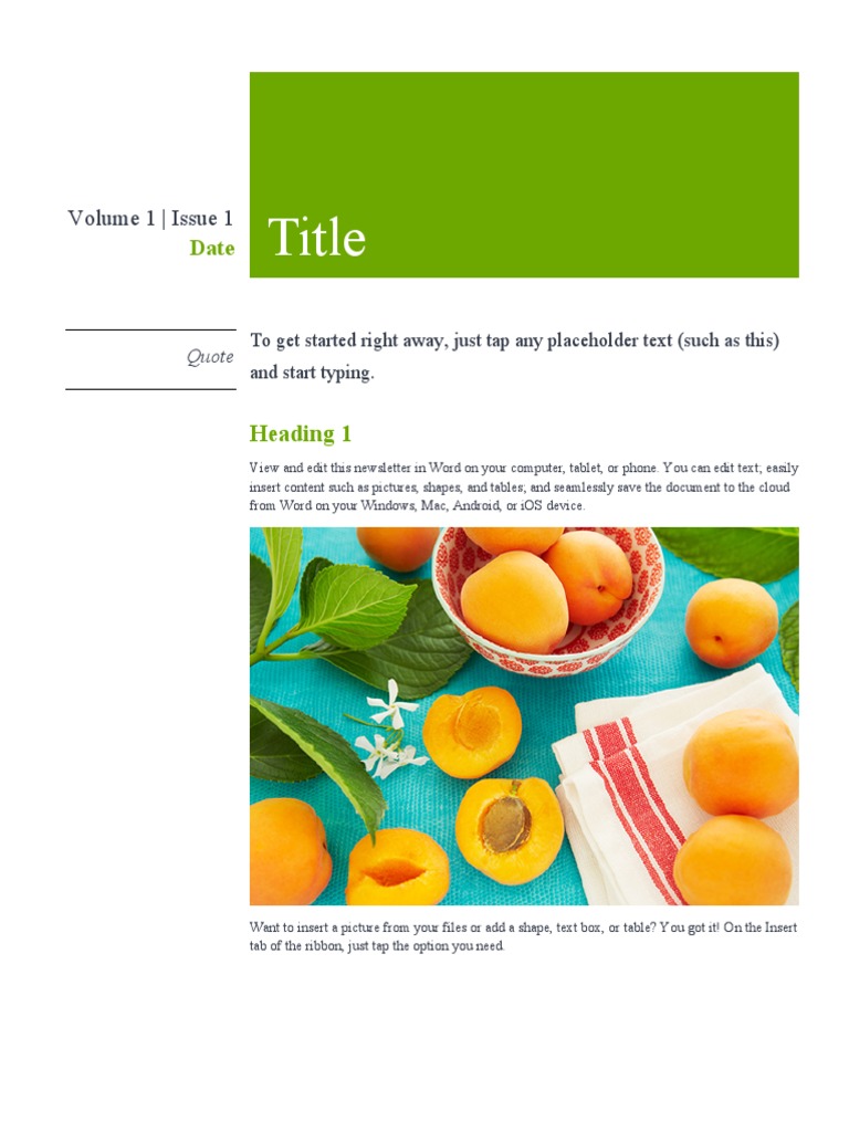Newsletter Editing Guide | PDF