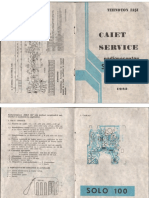 Caiet Service RR - SOLO 100 (SEG) PDF