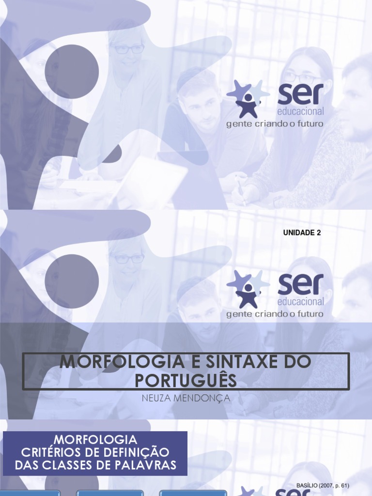 Morfologia e Sintaxe Do Português - Web 2 PDF | PDF | Plural | Substantivo