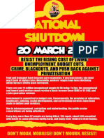 Pamphlet National Shutdown