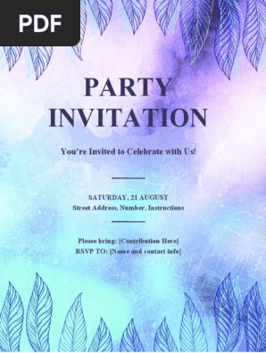 PARTY INVITATION