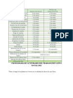 Conograma de Actividades