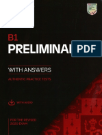 PET - B1 Preliminary 1 Authentic Practice Tests - Key