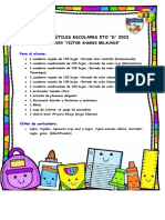 ÚTILES ESCOLARES 5to - E - 2023 PDF