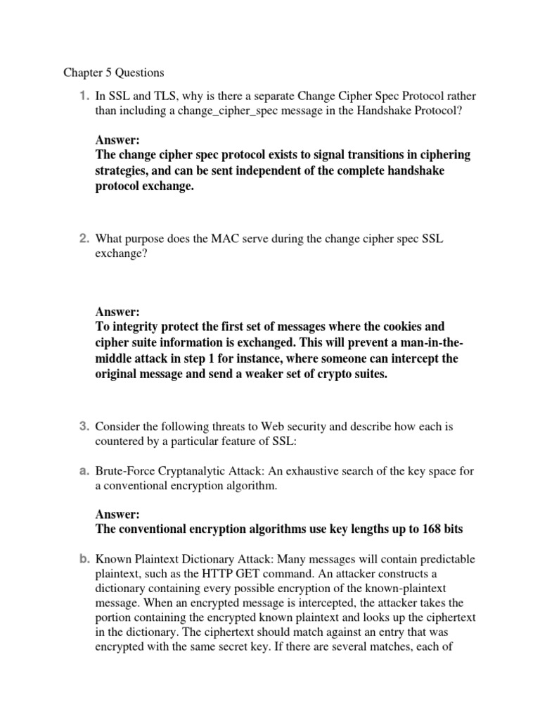 SSL/TLS Change Cipher Spec Insights | PDF | Transport Layer Security ...