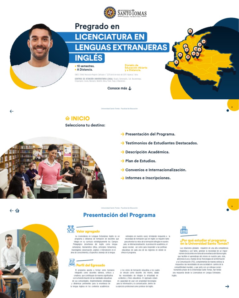 Licenciatura en Lenguas Extranjeras USTA | PDF | Plan de estudios ...