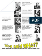Reported Speech Famous Quotes