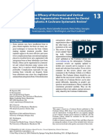 2010 - Efficacy of Horizontal and Vertical Bone Augmentation Procedures