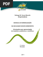 MANUAL NORMALIZAÇÃO 2011