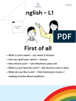 English - L1