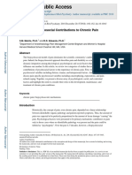 Evaluating Psychosocial Contributions To Chronic Pain Outcomes