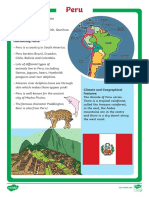 Peru Facts: Population, Capital, Languages, Currency
