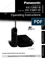 Panasonic kx-t3967 Operation Manual