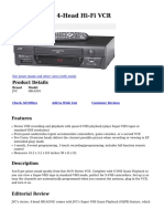 JVC Hra591u 4head Hifi VCR Com