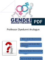 Gender Mainstreaming 