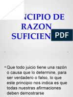 Principio de Razon Suficiente