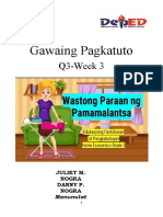 GAWAING PAGKATUTO Sa EPP 5 - Q3 - WEEK 3