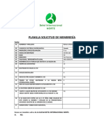 Planilla Datos Membresia Betel Norte