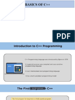 Basics of C++
