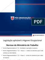 Legislacao Aplicavel A Higiene Ocupacional (Aula2 - Esp2868 - MD) PDF