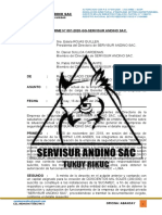 Informe Sobre Situación de Servisur Andino - 2023