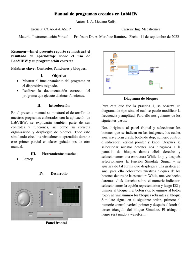 Manual Labview | PDF | Informática | Ciencias de la Computación