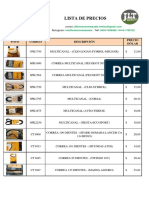 Listado CORREAS CONTINENTAL DISPONIBLE PDF
