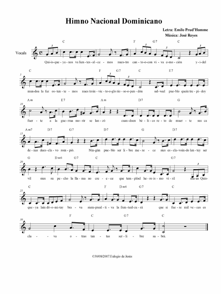 Himno nacional dominicano1 pdf