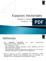 Espacios Vectoriales