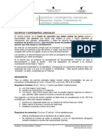 Requisitos para la presentación de escritos judiciales