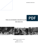 Tema 10 - Economia I Societat Al Primer Terç Del Segle XX PDF