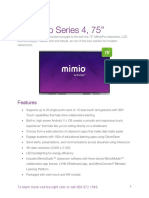 MimioPro 754 Specsheet