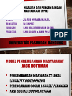 Materi PPM Pertemuan Ke-2 Model Pengembangan Masyarakat