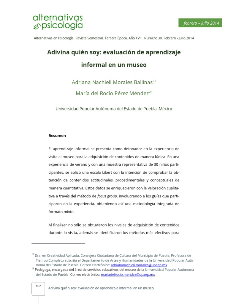 Adivina Quién Soy Morales Ballinas Perez Mendez | PDF | Aprendizaje ...
