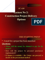 Lec 2 SC 430 - Delivery of Construction Projects