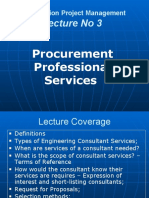 Lecture 3 - Consultancy Services
