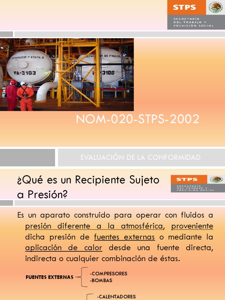 Nom 020 Stps 2002 | PDF | Calibración | Presión