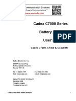 Cadex C7200 C7400 User Manual PDF