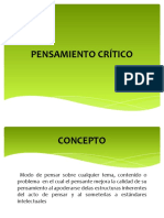 PENSAMIENTO CRÍTICO - Odp