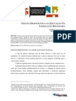 Texto 08 Gestao Democratica Da Educacao Na Legislacao Brasileira