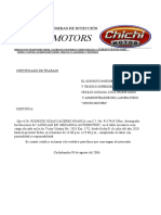 Chichi Motors: Laboratorio de Bombas de Inyección