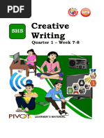 Creative Writing Module Quarter 1 1 Week 7 8 PDF